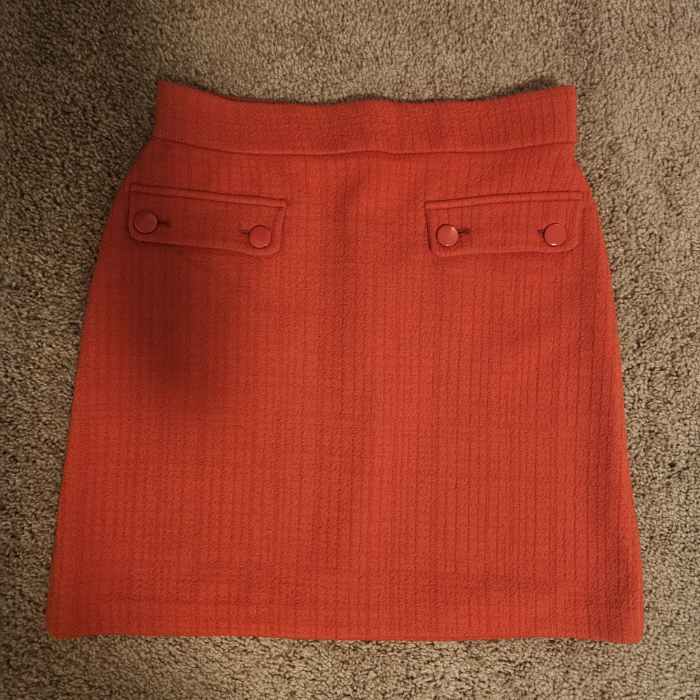 LOFT Bright Red Mini Skirt